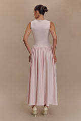Sharon Scuba Jersey Midi Dress - Ballet Pink